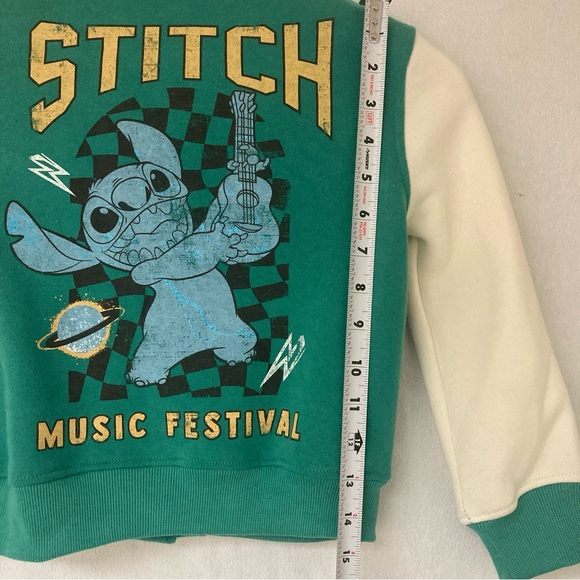 Disney Stitch Kids Toldder Jacket Green/White Sz XS - Picture 9 of 14